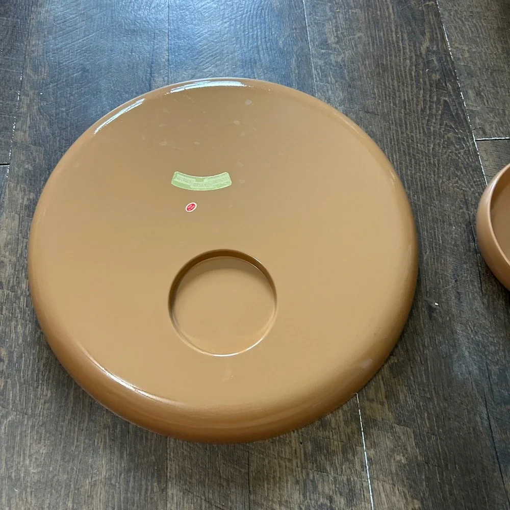 Vintage Georges Briard Melamine Chip and Dip Set Tan MCM Made in Japan Round